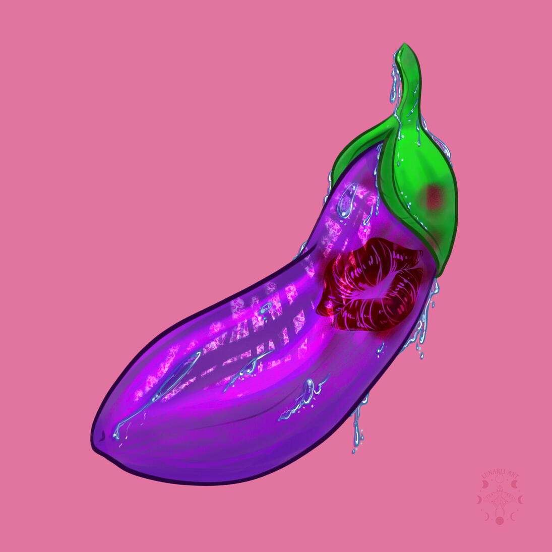 Eggplant Sticker Design