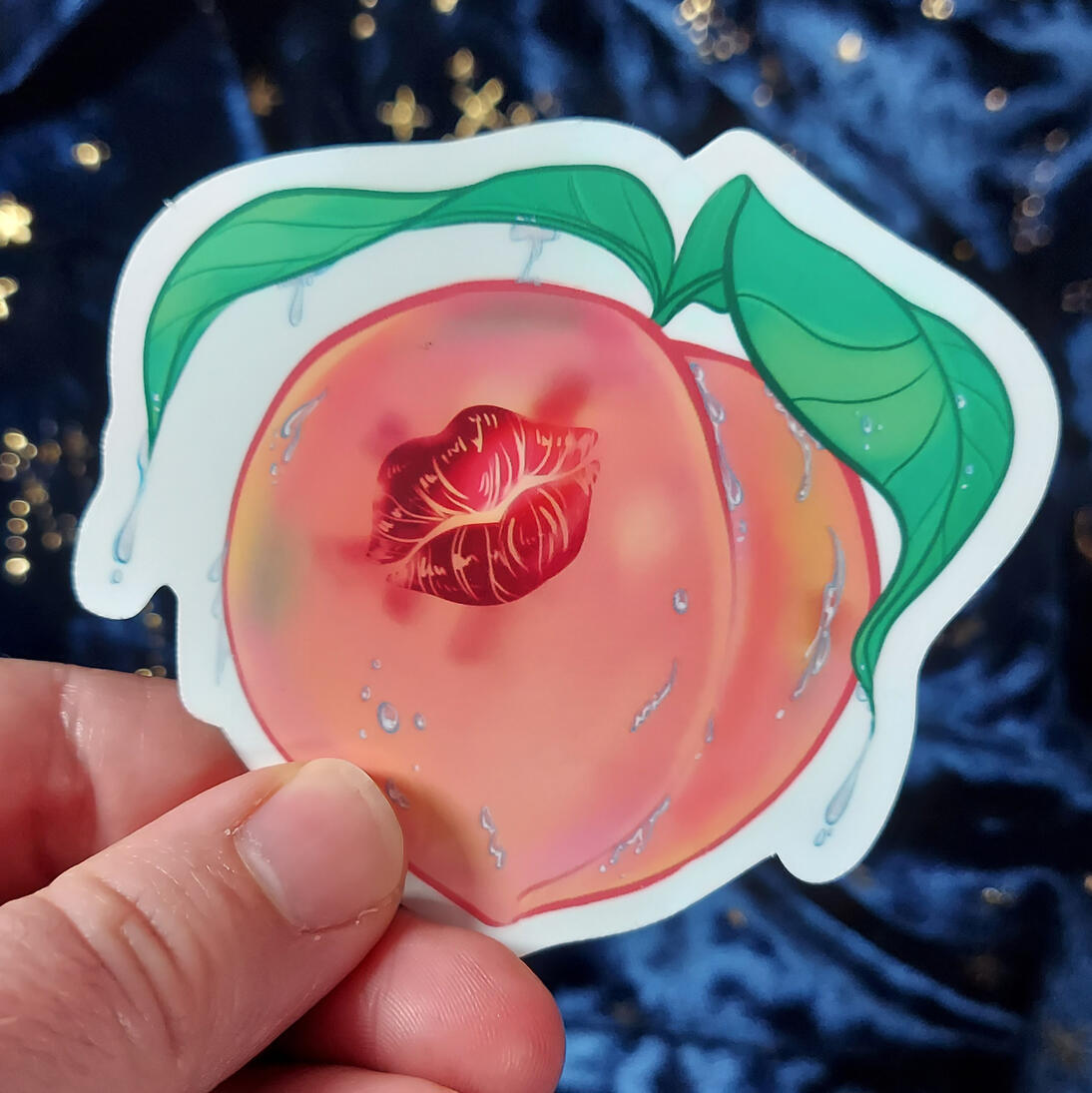 Peach Sticker