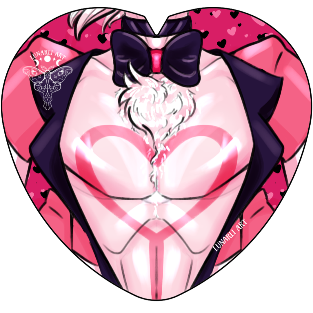 Angel Dust Heart Button Design