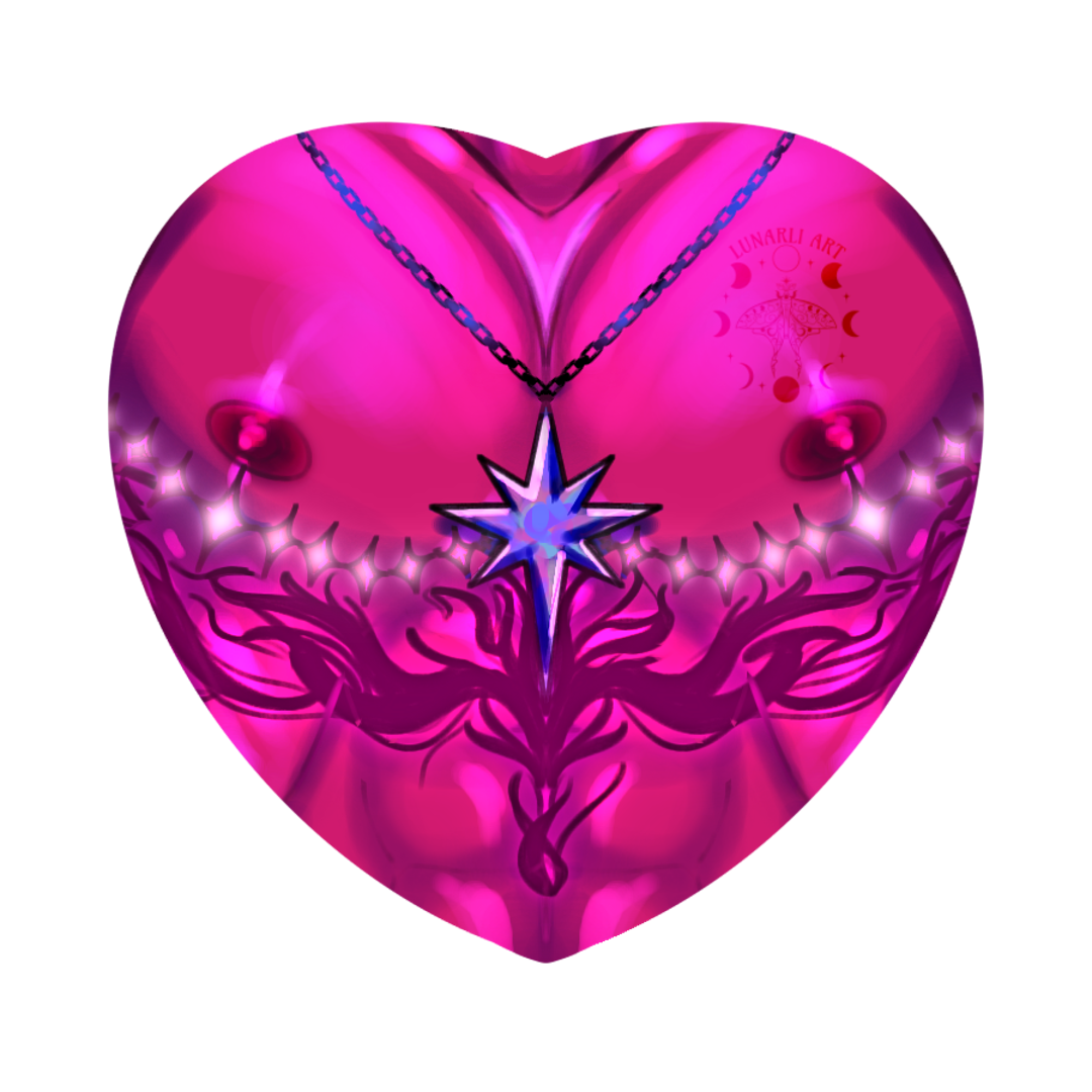 Tiefling Top Surgery Scar Button Design